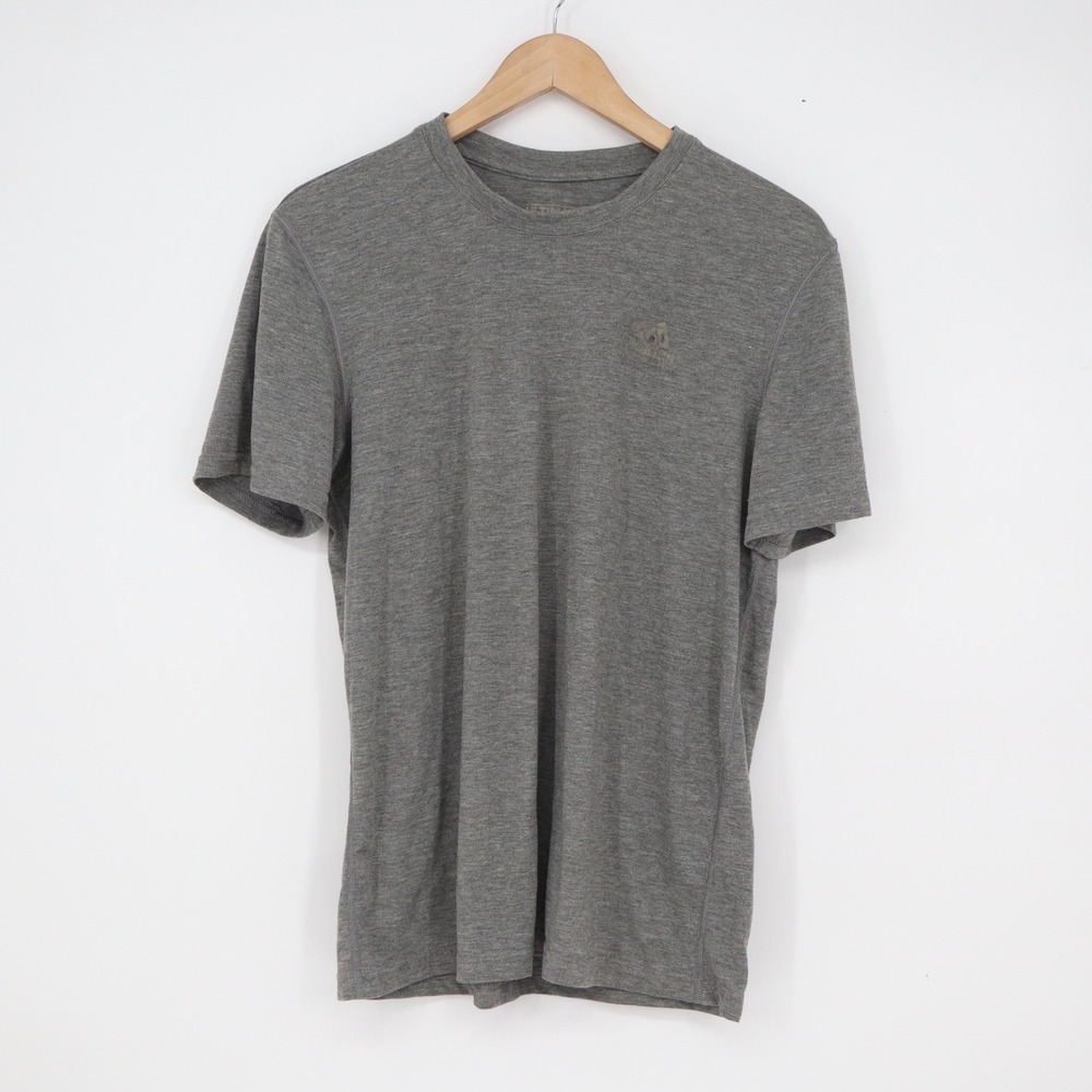 Mens Ultimate Tee Heather Grey Short Sleeve Performance Shirt Size M